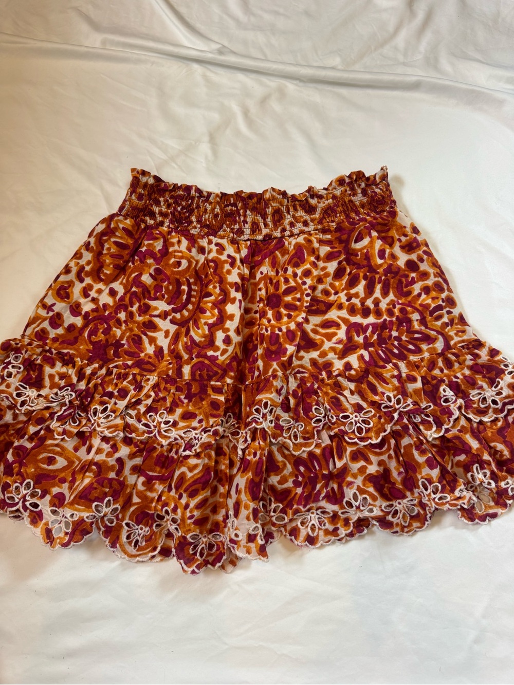 House of Harlow 1960 Eyelet Mini Skirt